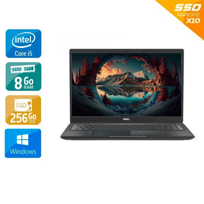 Dell Latitude 3510 15,6'' i5 Gen 10 - 8Go RAM 256Go SSD Windows 11 - Etat du Produit : État correct  État correctOccasion certifiée reconditionnée