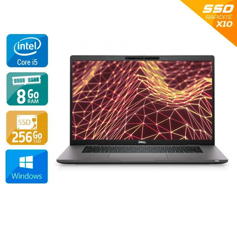 Dell Latitude 7530 15,5'' i5 Gen 12 - 8Go RAM 256Go SSD Windows 11  État correctOccasion certifiée reconditionnée