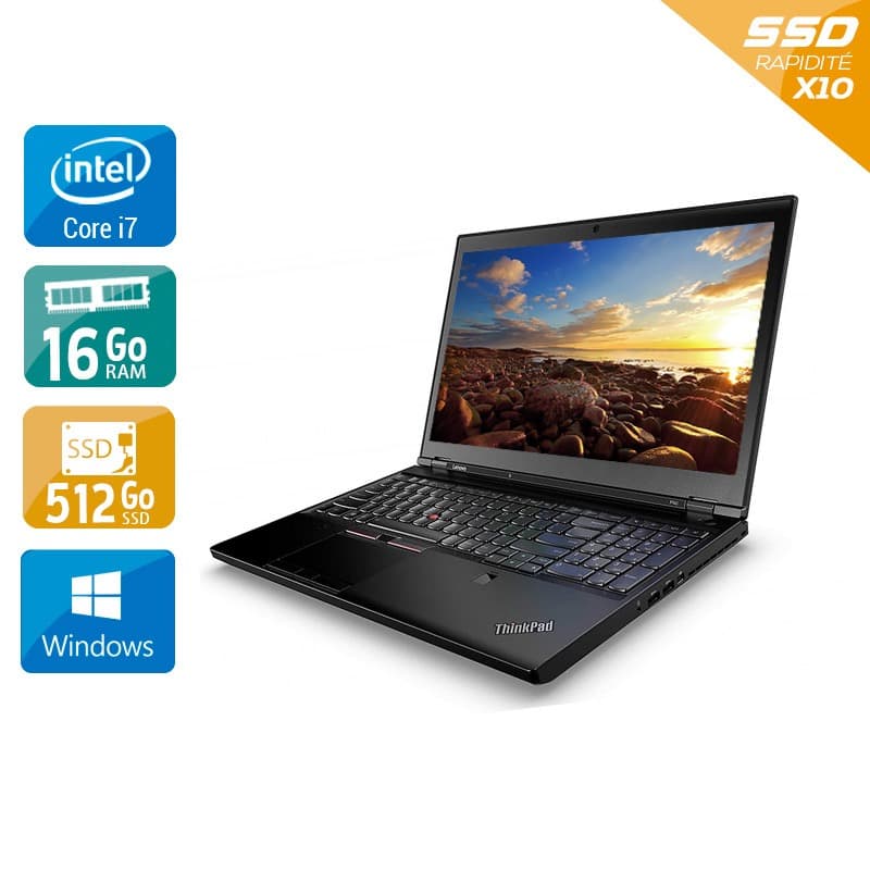 Robuste à souhait, le Lenovo ThinkPad P50 est une station de travail de qualité professionnelle et sécurisée à emporter partout avec soi. C'est la machine ultime pour être ultra productif dans n'importe quelle situation. Une des références du marché des workstations professionnelles.
Puissance, réactivité et hautes performances
Vous serez surpris par la puissance du ThinkPad P50 ! Un processeur Intel Core i7 6820 HQ de sixième génération, un disque dur SSD M.2 SATA 512 Go pour stocker sans restriction, une RAM DDR4 de 16 Go et une fréquence à 2,70 GHz : voici l'alliance gagnante pour une productivité intensive. Tout ceci à portée de main car réuni dans le ThinkPad P50 !
Bénéficiez d'une expérience photo et vidéo inédite grâce aux performances de la carte graphique NVIDIA Quadro M1000 et à son écran hautes performances de 15,6''. Avec la technologie IPS, vous profiterez d’une très bonne qualité couleur, avec des angles de vision larges et une parfaite homogénéité, quelle que soit la position devant l'écran. Vous apprécierez, par ailleurs, la qualité et la fluidité qu'apporte ce chipset pro, surtout si vous êtes graphiste ou si vous utilisez des logiciels CAO.
Une station de travail bien optimisée
La connectivité du ThinkPad P50 est plus que complète et innovante pour fluidifier et simplifier le travail grâce à la technologie Thunderbolt 3 via un port compact : vous pouvez connecter des écrans haute résolution et des périphériques de données hautes performances. Un câble unique synchronise et sauvegarde vos données avec une vitesse atteignant 10 Gbit/s (deux fois la vitesse de l'USB 3.0).
Très résistant, le clavier du P50 résiste aux éclaboussures, aux chocs et à l'usure. Livré avec Windows et doté de touches multimédias très pratiques, votre travail sera agréable grâce, notamment, à des touches légèrement incurvées, une course de touche assez haute et à son dispositif de pointage TrackPoint. Le clavier est également ergonomique et complet puisqu'il est équipé d'un pavé numérique, de voyants d'état, avec différentes options de verrouillage et un accès immédiat au logiciel.
Une station de travail tout terrain
Conçu pour une résistance à tout épreuve et pour durer, le ThinkPad P50 est une station de travail à utiliser quelles que soient les conditions de lieux ou de temps.
Légère dans sa catégorie grâce à un alliage d'aluminium et de magnésium, vous pourrez emporter votre workstation mobile partout avec vous. Votre ThinkPad P50 sera toujours opérationnel à vos côtés : son châssis a passé des tests sur onze normes de robustesse de niveau militaire et plus de 200 contrôles de qualité.
Offrez-vous un niveau de sécurité professionnelle avec des données chiffrées et donc sécurisées par différentes technologies intégrées : le ThinkShield de Lenovo ou encore la puce TPM 2.0. Équipé d'un lecteur d'empreinte digitale, la connexion à votre appareil est donc verrouillée à d'autres utilisateurs.
Enfin, la webcam profite de la technologie ThinkShutter, un cache de confidentialité qui bloque physiquement et simplement la caméra de votre ThinkPad P50 ! Fini les problèmes de confidentialité, que ce soit en milieu privé ou professionnel.