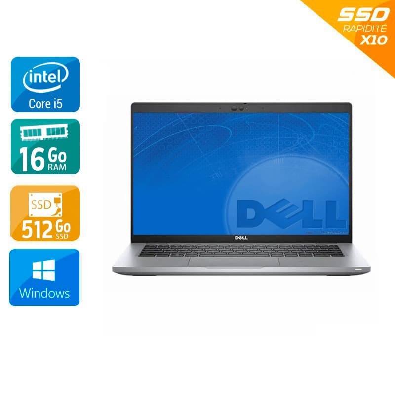 Dell Latitude 5420 14'' i5 Gen 11 - 16Go RAM 512Go SSD Windows 11 - Etat du Produit : État correct  État correctOccasion certifiée reconditionnée
