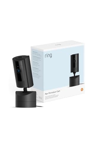 Caméra intérieure orientable Ring (Pan-Tilt Indoor Camera) | Caméra de surveillance des animaux, à prise, orientable à 360° et inclinable à 169° | Essai Ring Protect gratuit 30 jours
