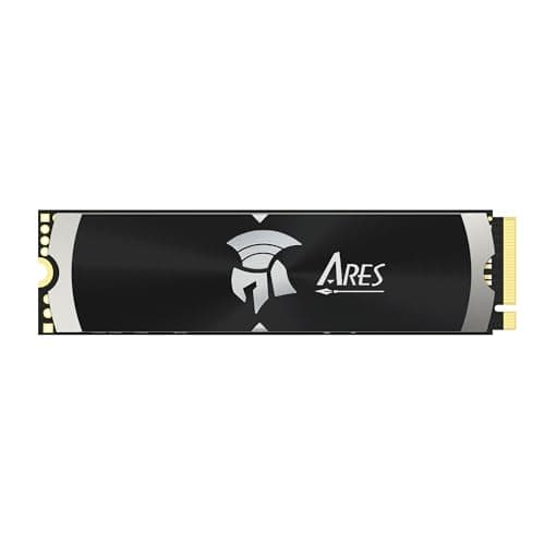 DATO SSD Gen4 avec dissipateur Thermique 1 to NVMe PCIe 4.0 M.2 2280, Jusqu’à 7200/6850 Mo/s, SSD Haute Performance pour Le Gaming et la création – Ares Dark Sword Lite Série