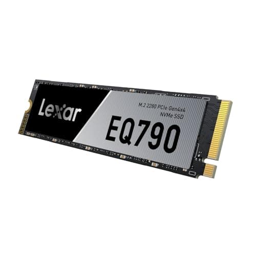 Lexar EQ790 2 to NVMe SSD M.2 2280 PCIe Gen4x4 Disque SSD Interne, Jusqu'à 7 000 Mo/s en Lecture, Stockage Haute Vitesse Compatible avec PS5, Ordinateur de Bureau et Portable