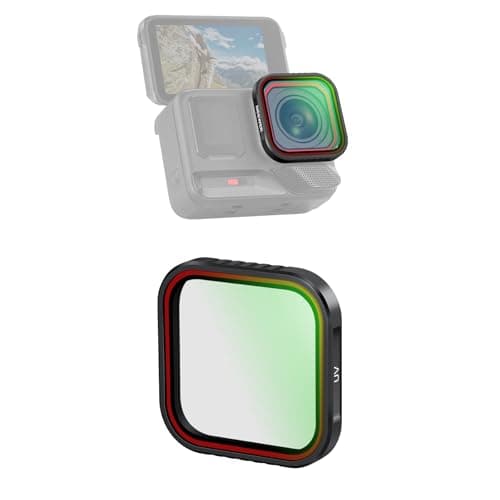 NEEWER Filtre UV Compatible avec Insta360 Ace Pro Insta 360 Ace Pro 2,Action Cam Accessoire Non Compatible avec Version Mise à Jour Dotée d'une Nouvelle Protection d'Objectif Octogonale Ronde,FL-C20