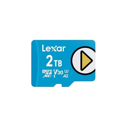 Lexar Carte Micro SD 2 to, Carte microSDXC UHS-I, Lecture jusqu'à 160 Mo/s, Classe 10, U3, V30, A2, vidéo 4K, Carte mémoire Haute Vitesse pour Switch 1, Consoles de Jeux Portables, Smartphones