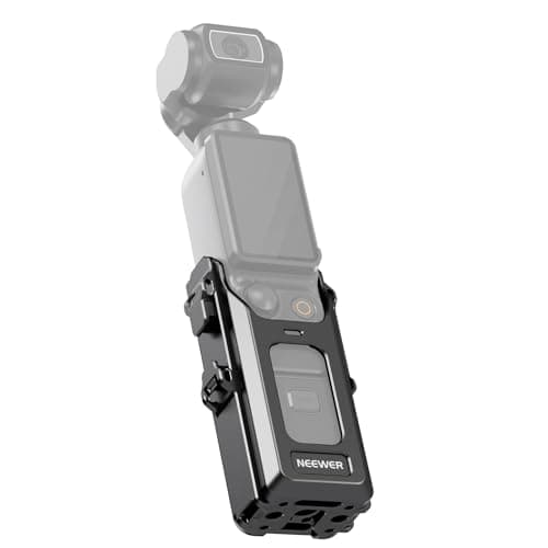 NEEWER Cage Pocket 3, Tout en Un en Alliage d'aluminium, Support vidéo de Protection Compatible avec DJI Osmo Pocket 3 et Accessoires de Montage magnétique, Filetage 6,35mm, Fentes pour poignée