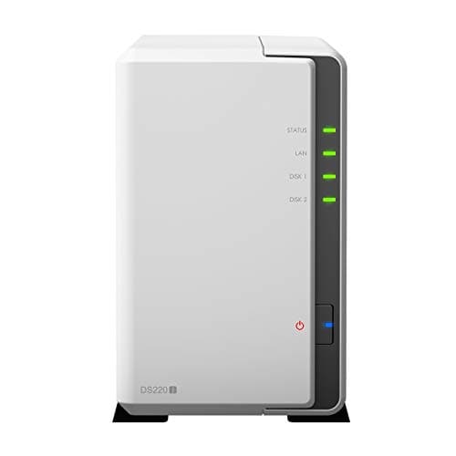Synology DS220j Serveur NAS à 2 Baies avec 2 disques durs de 4 to (8 to au Total)