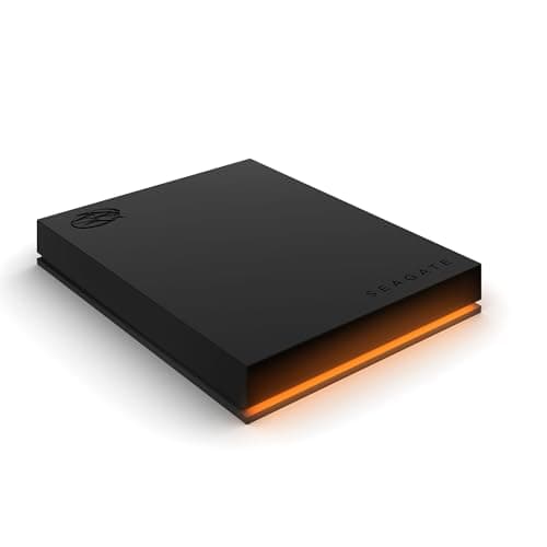 Seagate FireCuda Gaming Hard Drive, 2 To, Disque Dur Externe Portable HDD, USB-C, USB 3/2, voyants LED RVB, 3 Ans Services Rescue (STKL2000400)