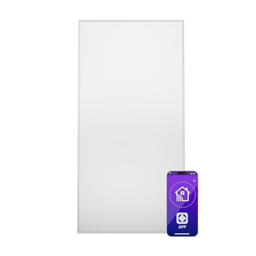 Klarstein radiateur infrarouge avec thermostat, chauffage électrique 770 W, chauffage infrarouge pour maison connectée pour montage