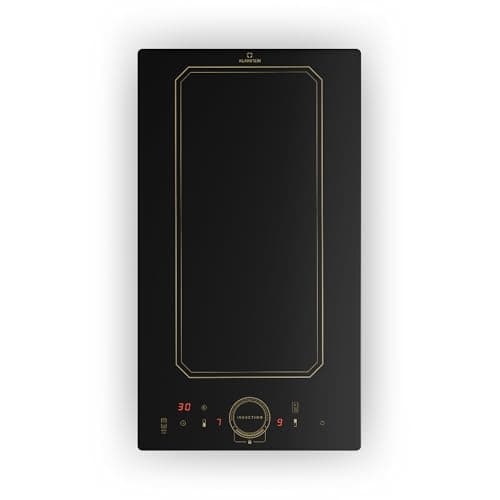 Klarstein Victoria Plaque Induction Electrique 30 cm - 2 Feux, 3500W, Double Zone Chauffante, Tables de Cuisson à Induction, Smart Touch Control, Affichage Numérique et Minuterie, 240v