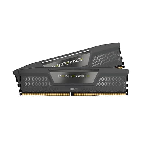 CORSAIR Vengeance DDR5 32Go (2 x 16Go) Jusqu'à 6400MHz AMD Intel RAM | Mémoire pour Ordinateur de Bureau, Compatible AMD EXPO et Intel XMP 3.0, CL30, Gris, CMK32GX5M2B6400Z30