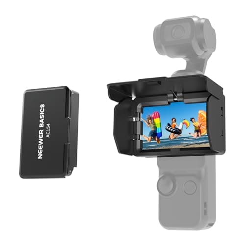 NEEWER Pare-Soleil d'écran Compatible avec DJI OSMO Pocket 3, Protection Antireflet Pliable sur 3 Côtés pour Selfies, Vlogging, Enregistrement Vidéo, Streaming en Direct, AC154