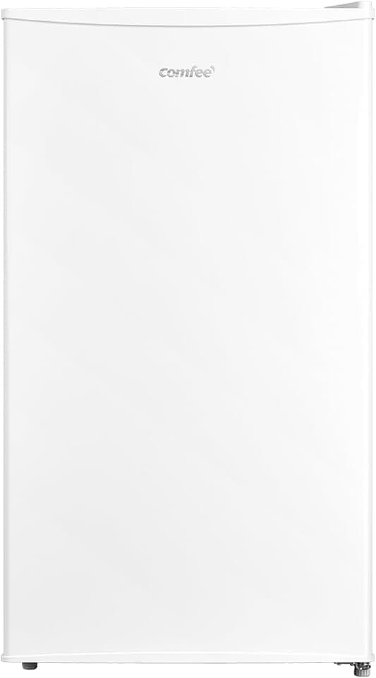 COMFEE' 93L Frigo Top, Refrigerateur 1 porte, Petit Frigo Bar, Blanc | 39 dB silencieux, 1°C à 10°C, petit congélateur, clayettes amovibles, porte réversible, idéal bureau, chambre, hôtel
