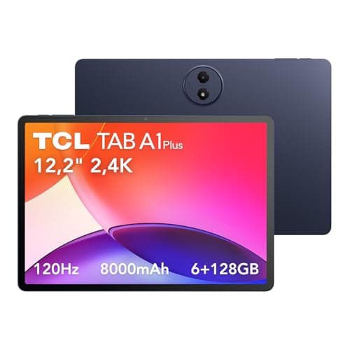 TCL Tab A1 Plus, 6GB+128GB, Écran immersif 12,2" 2,4K 120Hz, Processeur 4 nm avancé, Design monocoque métallique Fin, Google Gemini, AI Toolbox, Interface intuitive