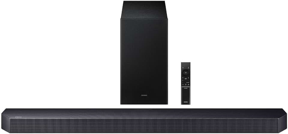 Samsung Barre de Son HW-Q600F/ZF Dolby Atmos/DTS:X, Q-Symphony Gen II, 3.1.2 canaux, Son Intelligent et Mode Jeu Pro
