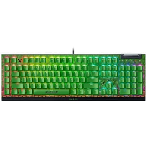 Razer BlackWidow V4 X Clavier de Jeu mécanique : commutateurs Verts tactiles et clics – 6 Touches Macro – Chroma RVB – Touches ABS Doubleshot – Amortissement du Son et stabilisateurs – Édition