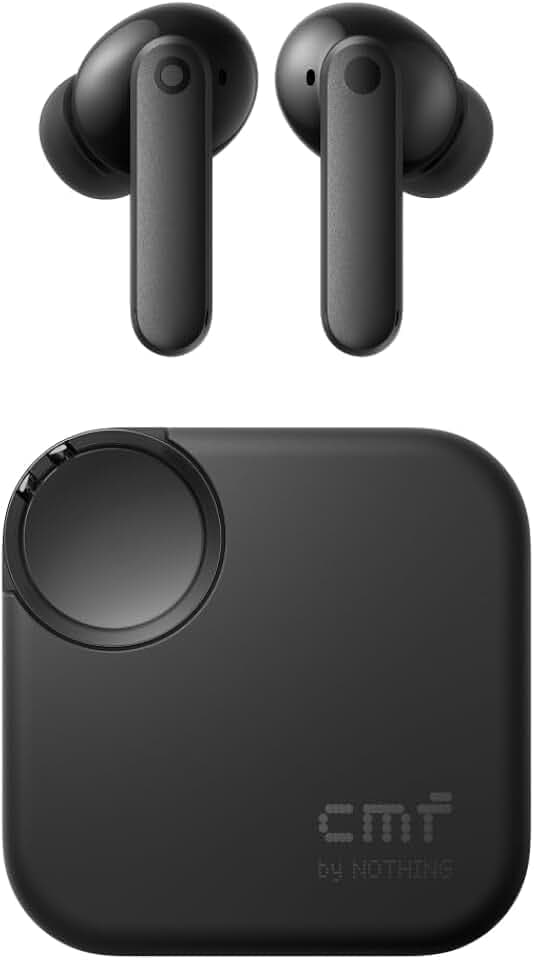 CMF by Nothing Buds 2 Écouteurs sans Fil avec ANC Hybride de 48 DB, autonomie de 55 Heures, Driver PMI de 11 mm, 6 micros HD et Audio Spatial, résistance à l’Eau IP55 – Gris foncé
