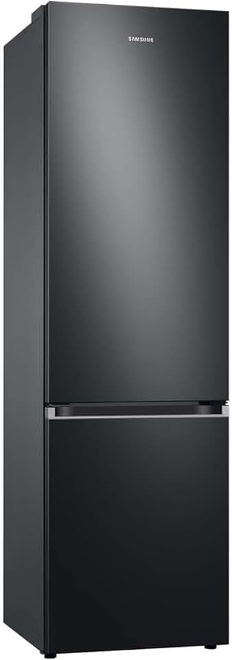 Samsung Réfrigérateur-congélateur - Réfrigérateur congélateur - 203 cm - Volume total : 390 l - Congélateur : 114 l - Mode AI Energy - Étagère à bouteilles - Premium Black Steel - RL38C602CB1/EG Étiquetage Énergétique