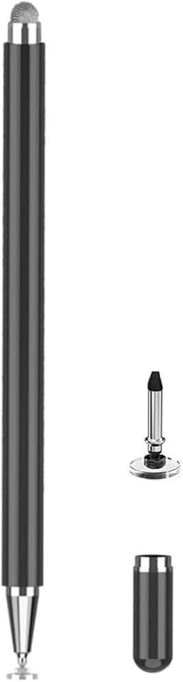 Stylet pour Samsung Galaxy Tab A9+ / A8 / A7 / A7 Lite, Haute sensibilité et précision pour Apple iPad/iPad Pro/Fire HD/Microsoft/Surface/Tous Les appareils tactiles (Noir)