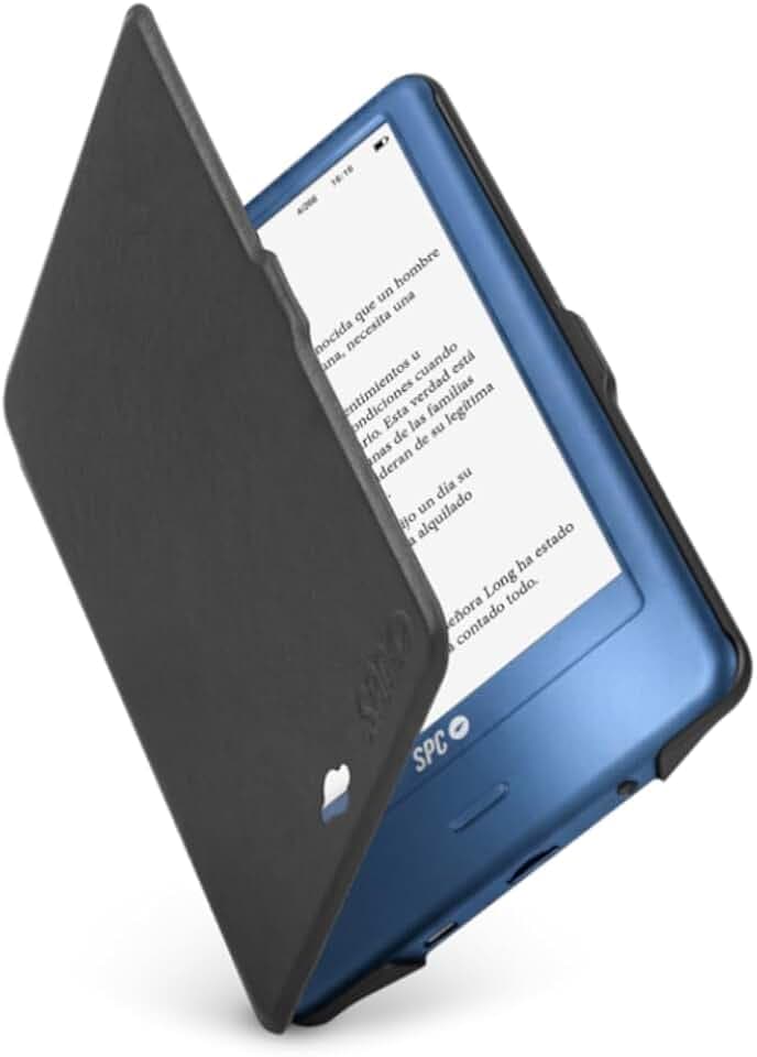 SPC Dickens Light 2 Pro + Étui | Liseuse Tactile E-Ink 6 Pouces, luminosité et température de Couleur réglables, 8GB Plus de 8 000 Livres, 1 Mois autonomie, léger et Fin - Bleu