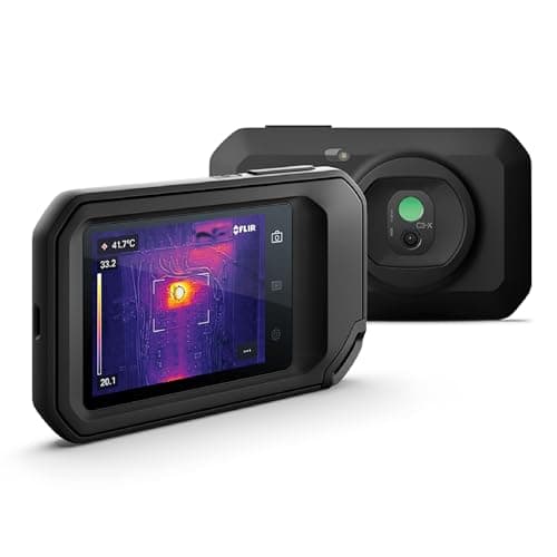 FLIR C3-X Compact Thermal Imaging Camera with Wifi: High Resolution Infrared Imager for Inspection, Electrical/Mechanical, Building, and HVAC Applications