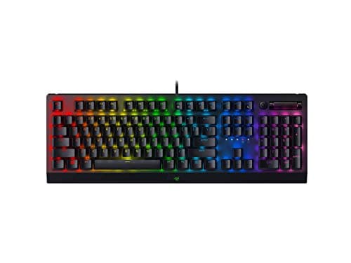Razer BlackWidow V4 X (Interrupteur Vert) - Clavier de Jeu mécanique Snap Tap (interrupteurs Verts mécaniques, 6 Touches Macro, Chapeaux clés ABS Double Face, RGB Chroma) Disposition SE | Noir