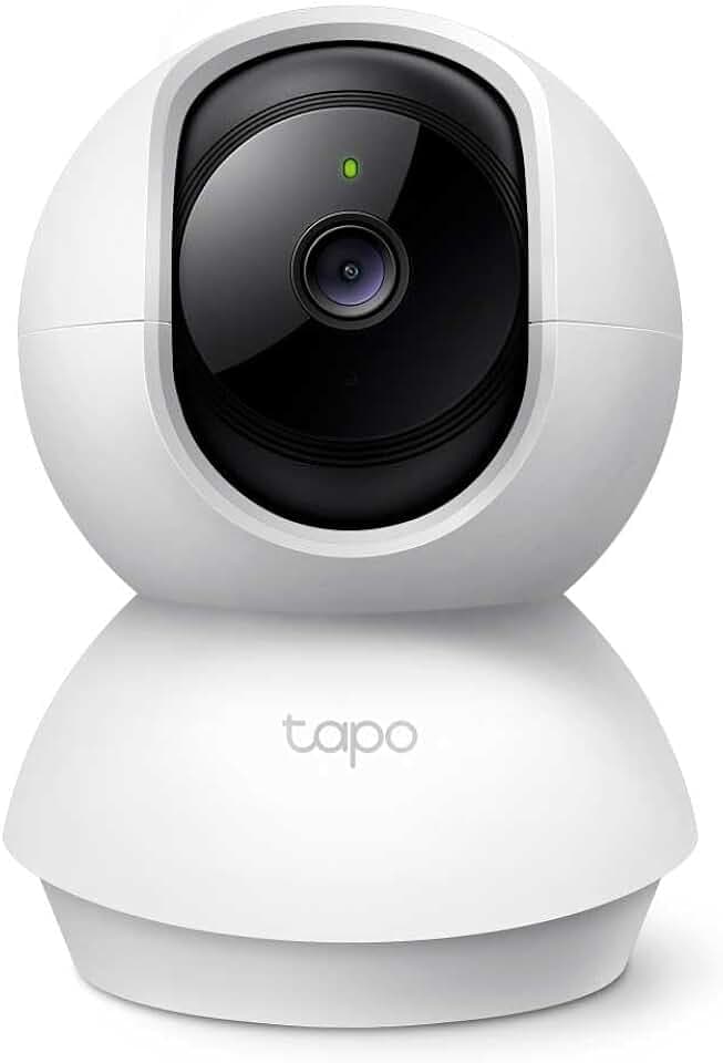Tapo C200 Caméra Surveillance WiFi intérieure 360° 1080p, Vision Nocturne, Notifications en Temps réel, Détection de Personne, Suivi de Mouvement, Télécommande, Compatible avec Alexa Certifié ClimatePartner