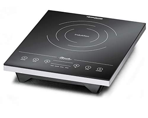ROMMELSBACHER CT 2010/IN Plaque de cuisson unique à induction – Vitrocéramique, détection de casserole, économie d'énergie, capteurs tactiles, écran LED, 60-240 °C, minuterie, arrêt automatique,