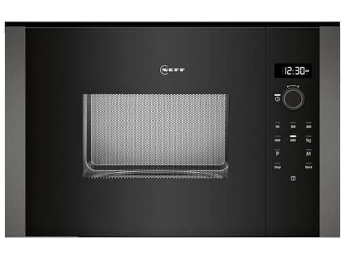 NEFF, HLAWD23G0 N 50 Four à micro-ondes encastrable sans barbecue, programmes automatiques, auto-nettoyage Easy Clean, utilisation facile grâce au bouton rotatif et à l'écran LED Plus, idéal pour