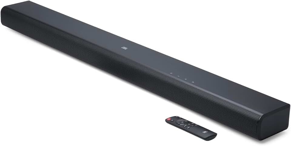 JBL Cinema SB 510, Barre de son 3.1 canaux avec caisson de basses intégré, connexion HDMI ARC, Dolby Audio, musique sans fil en streaming, Bluetooth intégré, design compact, 200 W, en noir