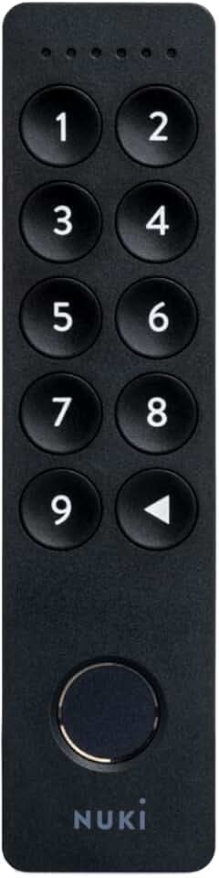 Nuki Keypad 2, Ouverture rapide et confortable de la porte par code ou empreinte digitale, accessoire parfait pour Nuki Smart Lock, Bluetooth