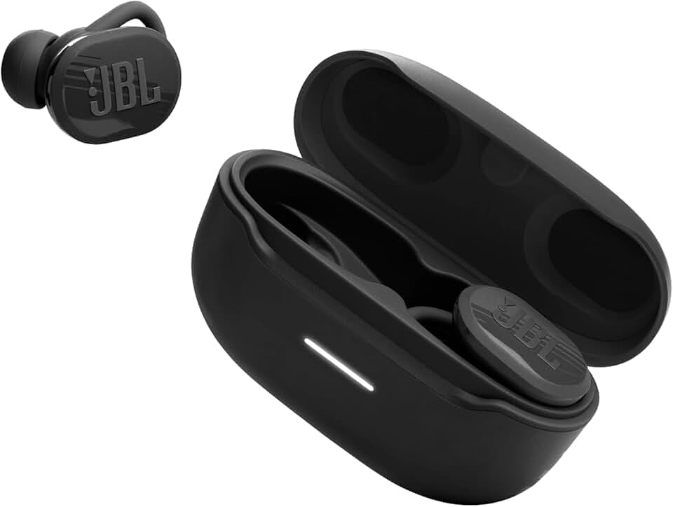 JBL Endurance Race 2, Écouteurs Bluetooth sans Fil, Noir | Autonomie de 48H, Étanche à l'Eau et à la Poussière IP68, Réduction du Bruit, Son JBL Pure Bass, Smart Ambient, Mode Sport