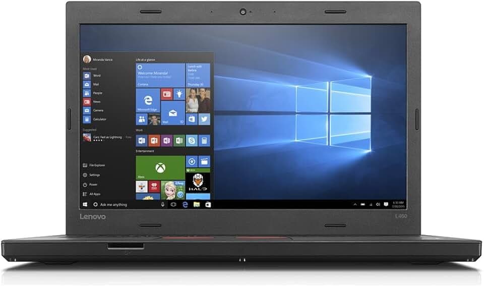Lenovo Ordinateur portable professionnel ThinkPad L460 i5-6200u 8 Go 256 Go SSD 1920 x 1080 Windows 11 (reconditionné)