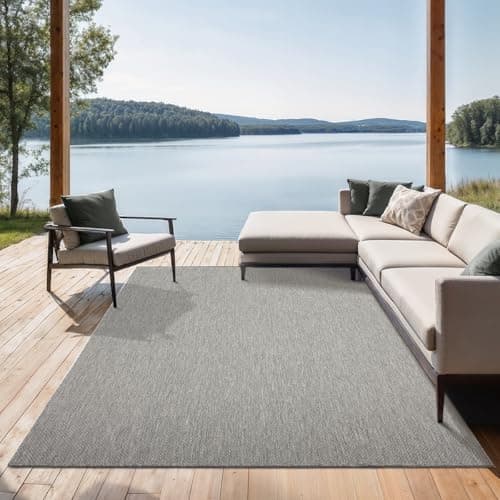 the carpet Mistra – Tapis d’intérieur Moderne, Durable et Facile à Nettoyer, idéal pour Salon, Cuisine ou Salle à Manger, utilisable Aussi en extérieur, Gris, 240 x 340 cm