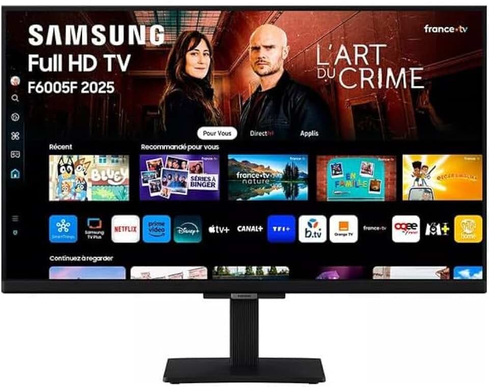 Smart TV Samsung TU24F6005FKXXC 24" Full HD LED HDR HDR10+