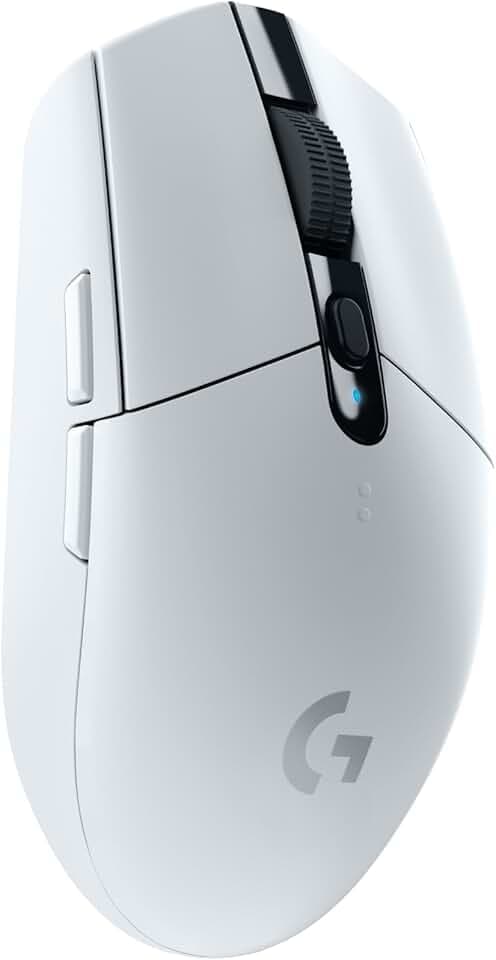 Logitech G G305 Lightspeed Souris Gamer sans Fil, Capteur Gaming Hero, 12 000 PPP, Ultra-Léger, 6 Boutons Programmables, Batterie Longue Durée, Mémoire Intégrée, Compatible avec PC/Mac - Blanche