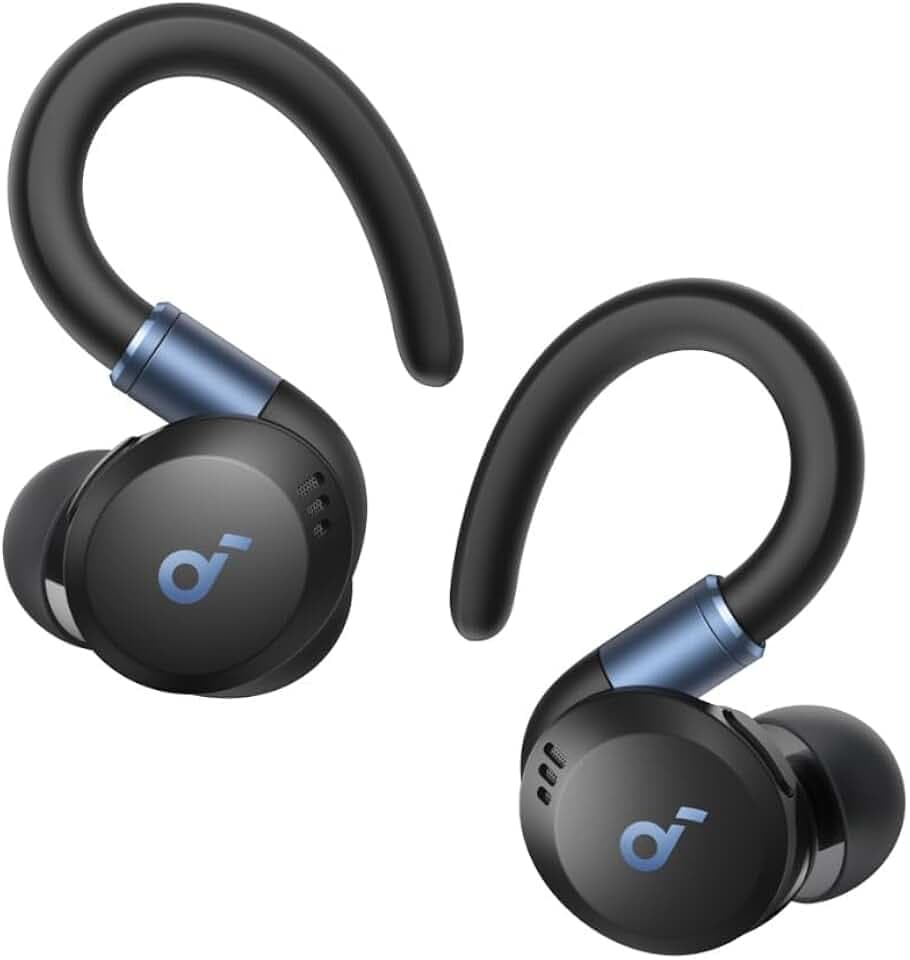 Soundcore Sport X20 écouteurs Bluetooth sans Fil by Anker, Crochets rotatifs et Extensibles, Suppression du Bruit, étanchéité IP68, Longue durée de Vie, écouteurs pour la Salle de Sport Certifié ClimatePartner