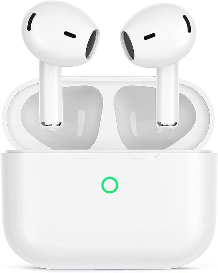 Ecouteurs Bluetooth sans Fil, Oreillette Bluetooth 5.3 Ecouteurs avec 4 ENC Réduction Mic, 50H Récréation Hi-FI Son Stéréo Écouteurs, IP7 Etanche Contrôle Tactile Casque pour iPhone Android Galaxy