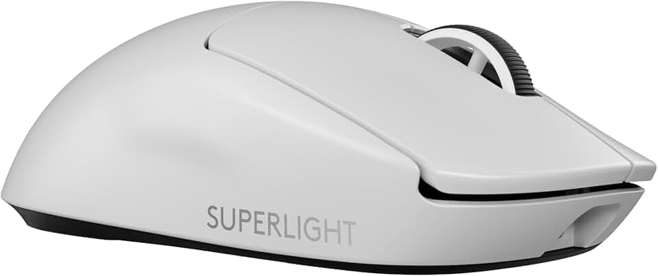 Logitech G PRO X SUPERLIGHT 2 SE, souris gaming sans fil, souris Pro-Grade 60 g avec 5 boutons programmables, capteur 44 000 DPI, taux de rapport 8 kHz, recharge USB-C pour PC/Mac - Blanc