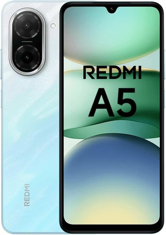XIAOMI Redmi A5 3G Smartphone, 3+64Go, Bleu, Grand écran 6.88", Appareil Photo Principal 32MP, Batterie 5200 mAh (typ), sans Chargeur Inclus