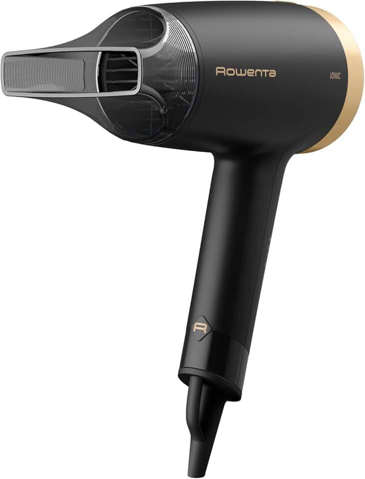 Rowenta Express Style Sèche-cheveux, Technologie Effiwatts pour utiliser moins d'énergie, Système ionique qui réduit électricité statique et frisottis, Compact, Léger, Touche air frais CV1811F0