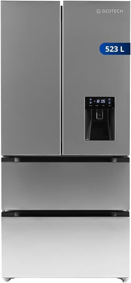 GEDTECH Réfrigerateur multi-portes 523L GMPFD523IX (323L + 183L) - Distributeur d'eau - Inox