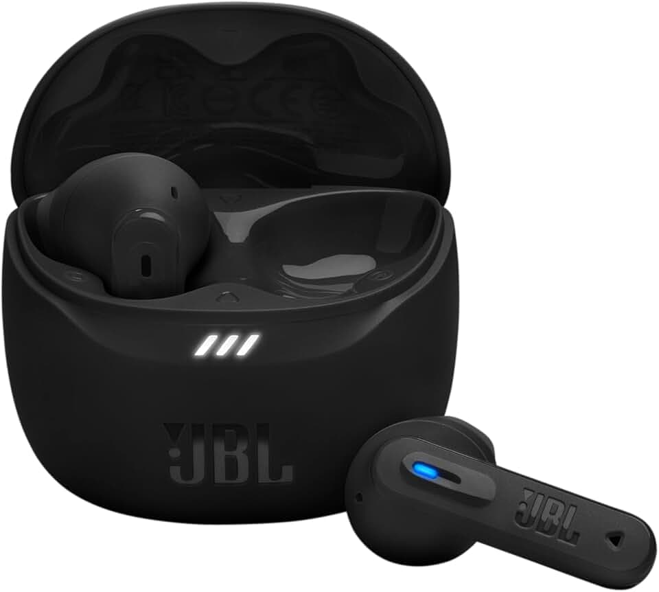 JBL Tune Flex 2, Écouteurs sans Fil Bluetooth, 48 h d'autonomie, résistance à l'eau et à la poussière IP54, résistance à l'eau et à la poussière IP54, Connexion multipoint, Noir
