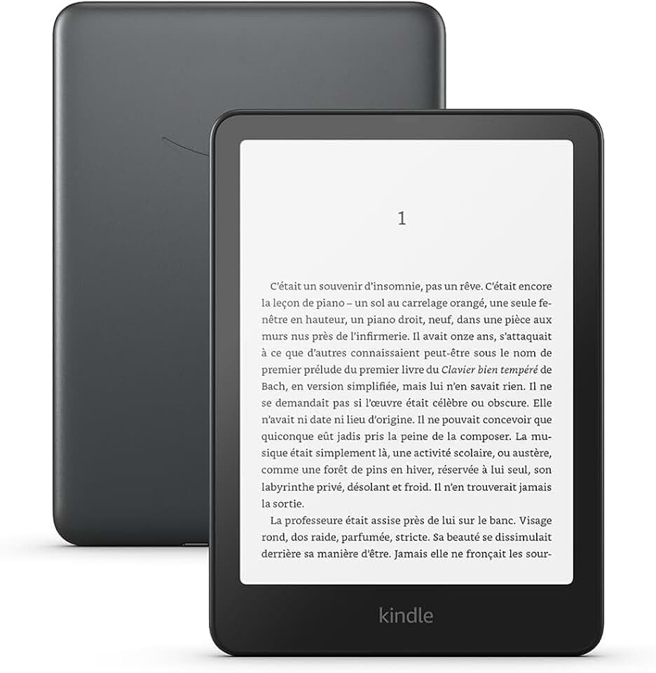 Amazon Kindle Paperwhite Signature Edition (Nouvelle génération) - Notre modèle le plus rapide avec éclairage avant à réglage automatique et charge sans fil - 32 Go - Noir métallisé Recycled Content Certification for Electrical and Electronic Equipment
