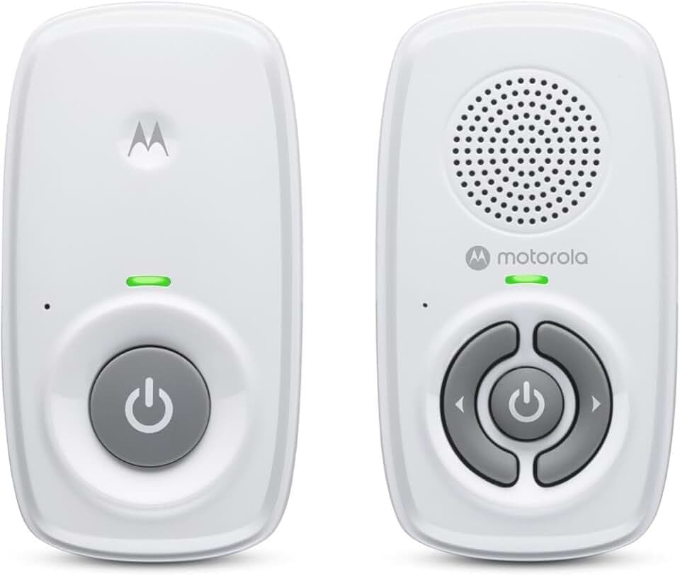 Motorola Nursery AM21 Audio Baby Monitor - Moniteur numérique avec Technologie DECT pour la Surveillance Audio - Longue portée - Microphone Haute sensibilité - Blanc