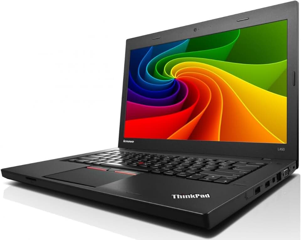 Lenovo Ordinateur portable professionnel ThinkPad L450 i5-5300u 8 Go 128 Go SSD 1366 x 768 Windows 11 (reconditionné)