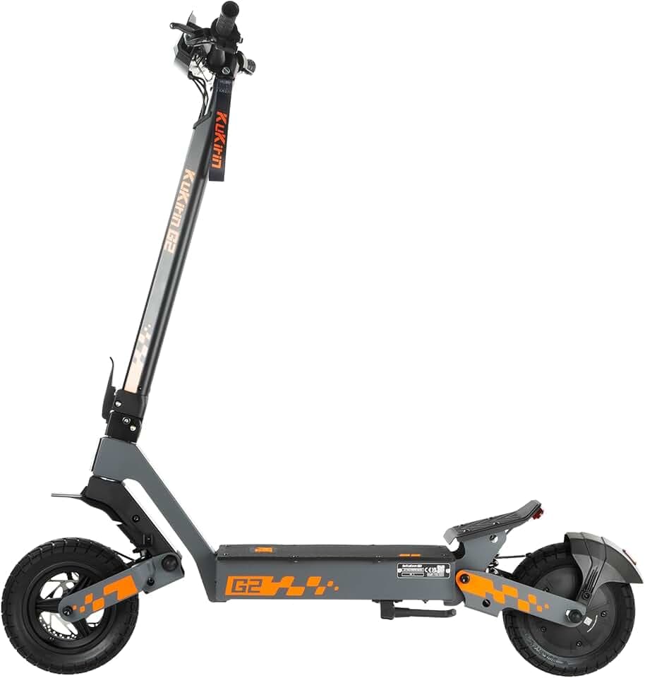 KUKIRIN G2 Trottinette Électrique Adulte, Batterie 48V 15,6Ah, Jusqu’à 55 km, Pneus Tubeless 10 Pouces, Double Suspension, Double Frein à Disque, Écran Couleur Tactile, Pliable