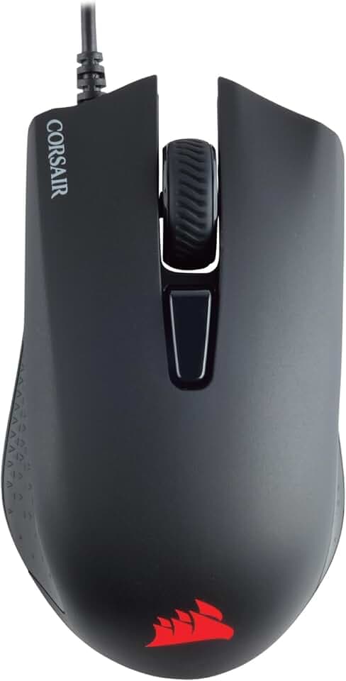 Corsair Harpoon Pro RGB, FPS/MOBA Souris Gaming, 12000DPI – Noir | Optique Capteur, Légère, 6 Boutons Programmables, Rétroéclairage LED