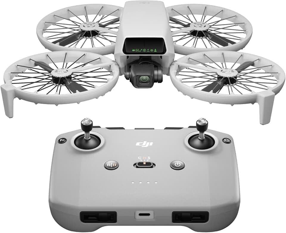 DJI Flip (RC-N3), Drone Caméra 4K UHD pour adultes, < 249 g | Nacelle à 3 axes, Transmission vidéo 13km, Décollage palmaire, Retour automatique, 1 batterie, 31 min de vol, Vol intelligent