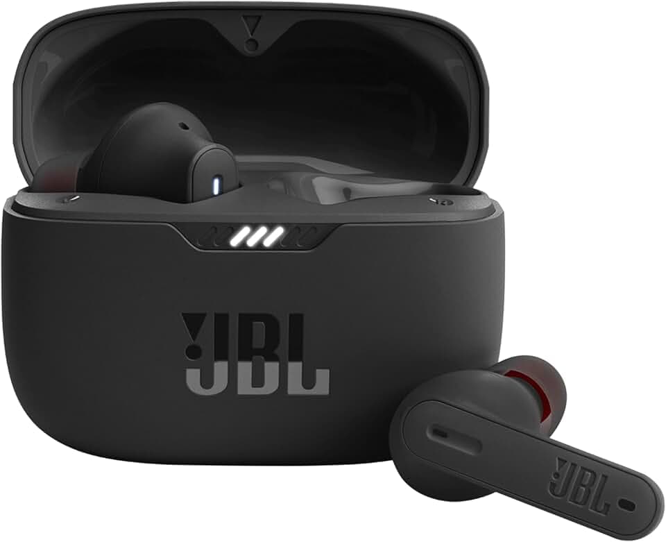 JBL Tune 230 NC TWS – Écouteurs intra-auriculaires sans fil, Bluetooth, Son Pure Bass JBL, étanche et avec réduction du bruit, jusqu'à 40 heures d'autonomie, en noir